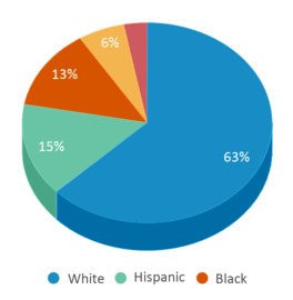This chart displays the percentage breakdown of public school students of all ethnic groups in Indiana. This chart displays the percentage breakdown of public school students of all ethnic groups in Indiana.