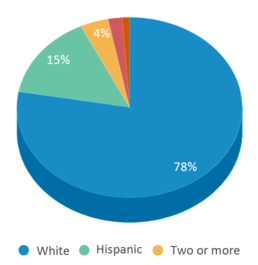 This chart displays the percentage breakdown <a href=