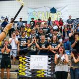 Apache Junction High School Photo #10 - Seniors giving their all during the spirit contest at a pep assembly.