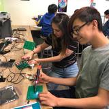 Madison Highland Prep Photo #3 - Learning about circuit boards in Digital Electronics!