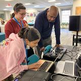 Insight Pa Cyber Charter School Photo #13 - One of our Community Engagement Coordinators with some of our MS/HS students.