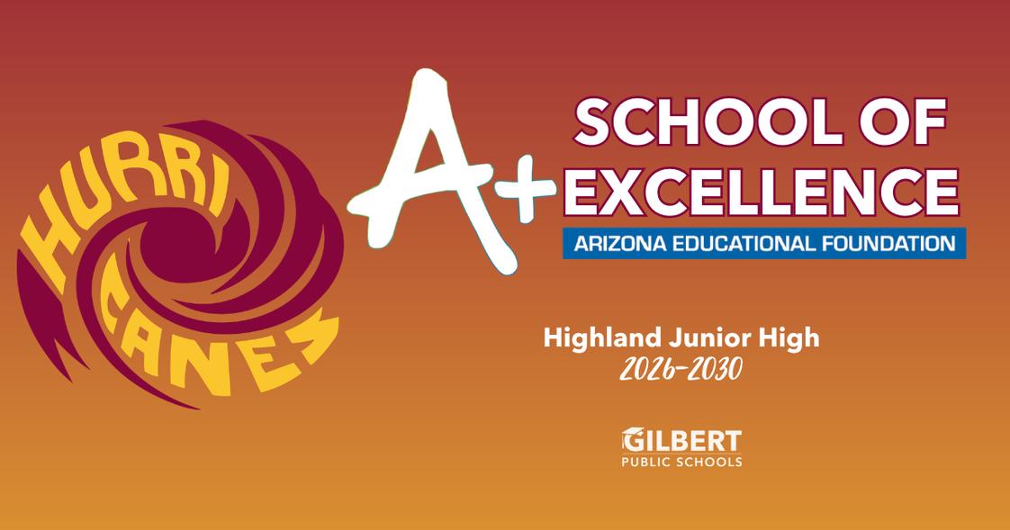 Highland Jr High School Photo #1 - We're proud to be recognized as an A+ School of Excellence by the Arizona Education Foundation.