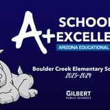 Boulder Creek Elementary School Photo #1 - We are proud to be recognized as an A+ School of Excellence by the Arizona Education Foundation.